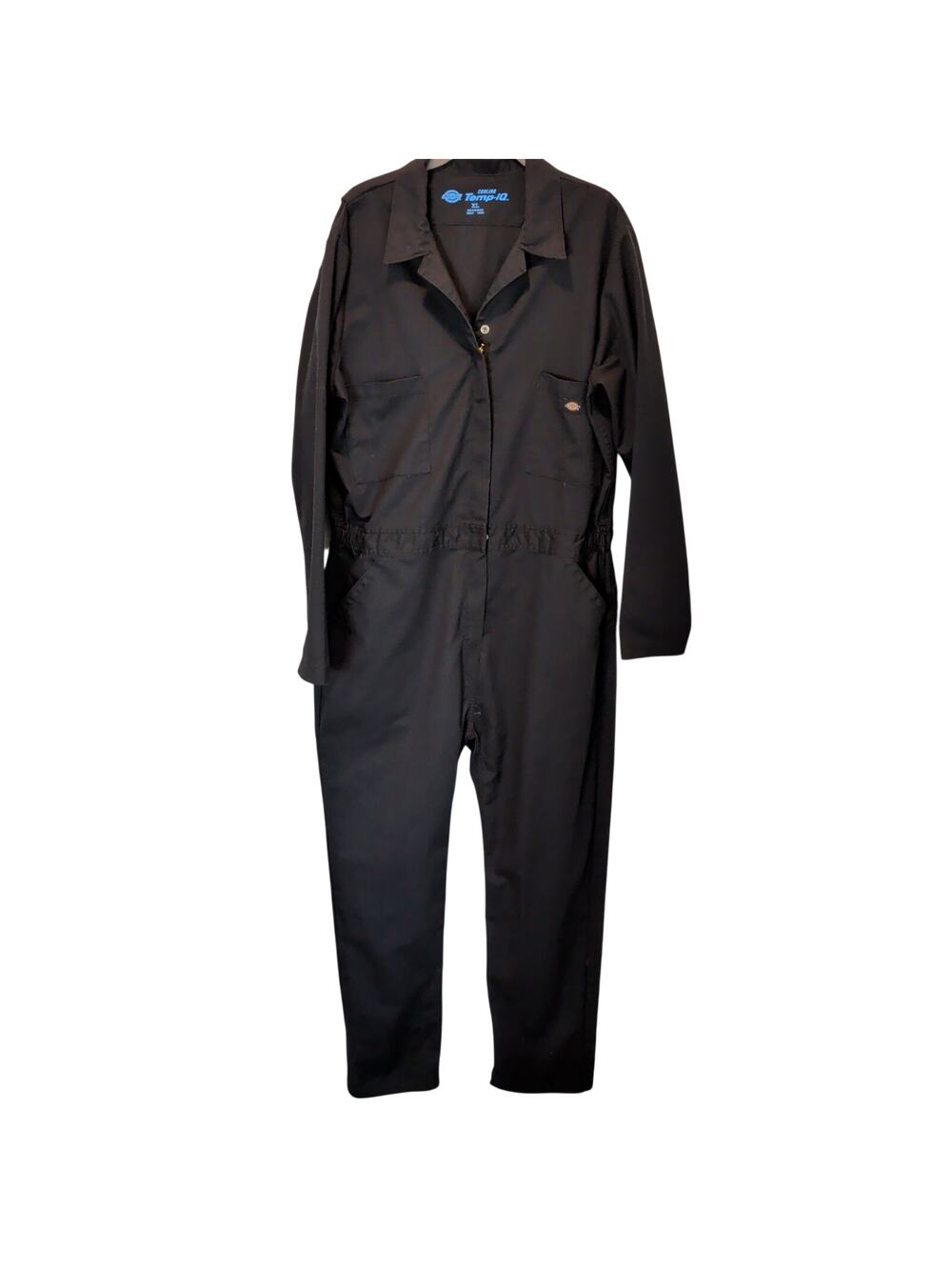 Dickies Sz XL Short Black Unlined Long Sleeve Coveralls Unisex Cooling Temp-IQ
